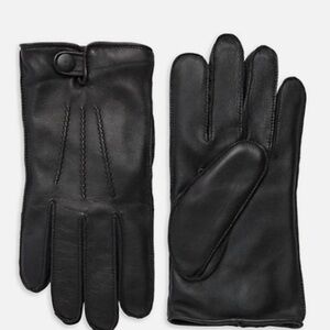 NWT UGG Men's Mestisse Leather & Faux Fur Tech Gloves Size XL